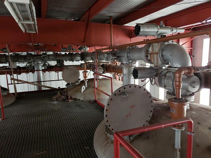 Used Used Buffalo Steel Div. approximately 17,000 gallon vertical carbon steel pressure tanks