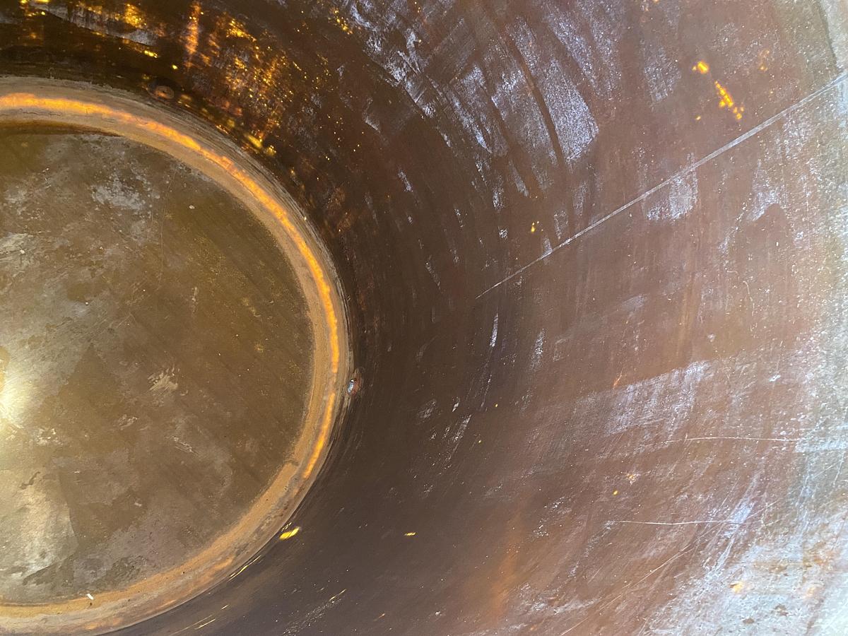 Used Used approximately 4,000 gallon vertical fiberglass storage tank.