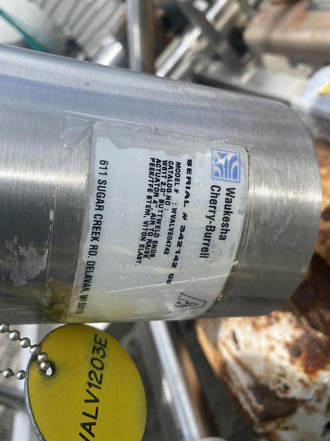 Used Used approximately 300 gallon sanitary process skid.