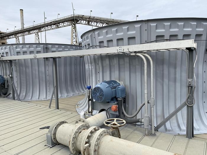 Used Used International Cooling Tower 3- Cell cross flow 5,899 ton FRP cooling tower