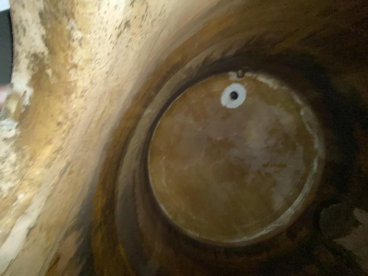 Used Used Beden-Baugh Products 6,315 gallon vertical  fiberglass storage tank.