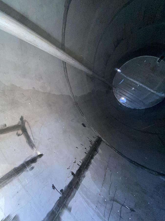 Used Used Industrial Air Inc. approximately 10,000 gallon 304 stainless steel storage tank