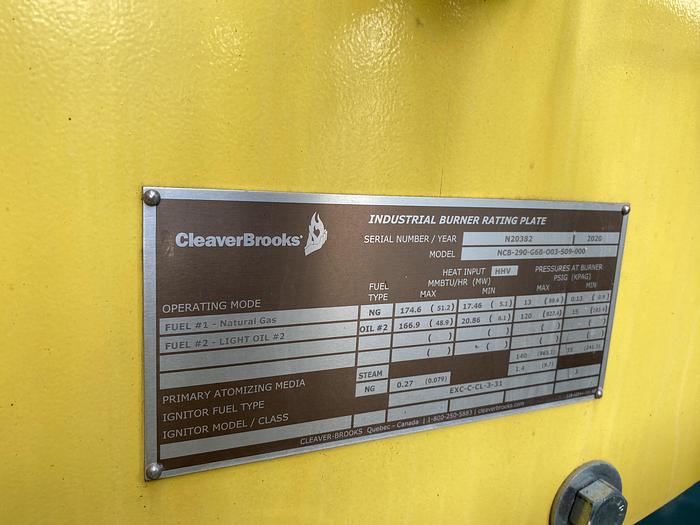 Used Used Cleaver Brooks Model CW-NB-500D-110 D-Type Watertube boiler