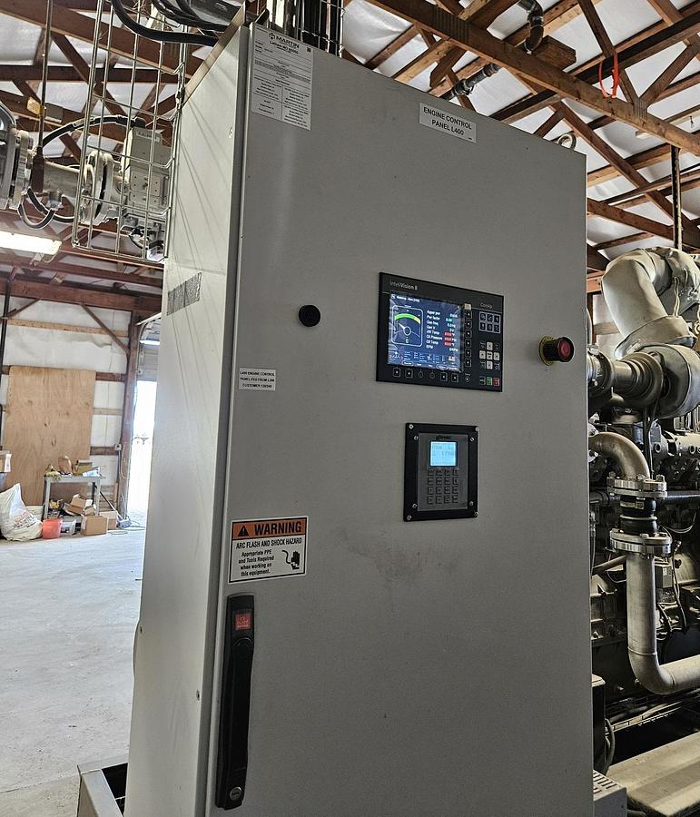 Unused Martin Energy Group Generator Model MEG S1225B 335 KW Methane Gas Generator System
