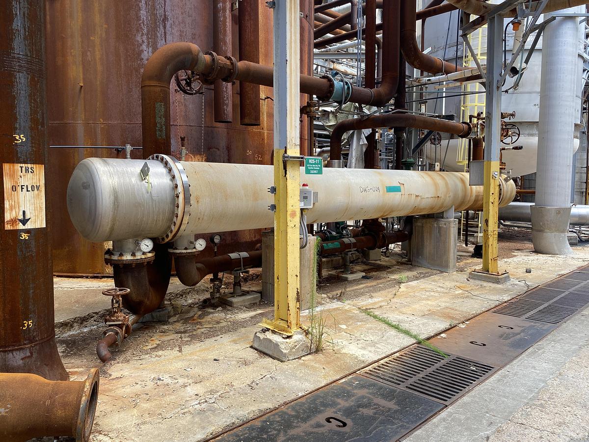 Used Used Rubicon approximately 3525 sq. ft. stainless steel horizontal heat exchanger