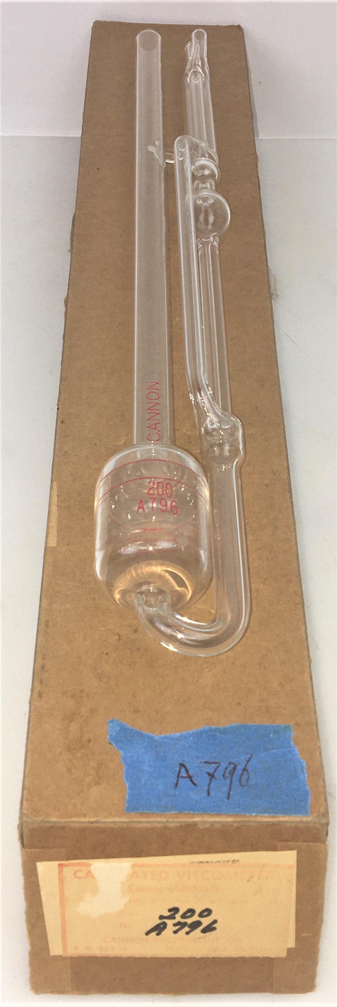 New Open Box Cannon-Ubbelohde CUC-200 Certified Viscometer Tube - Size 200