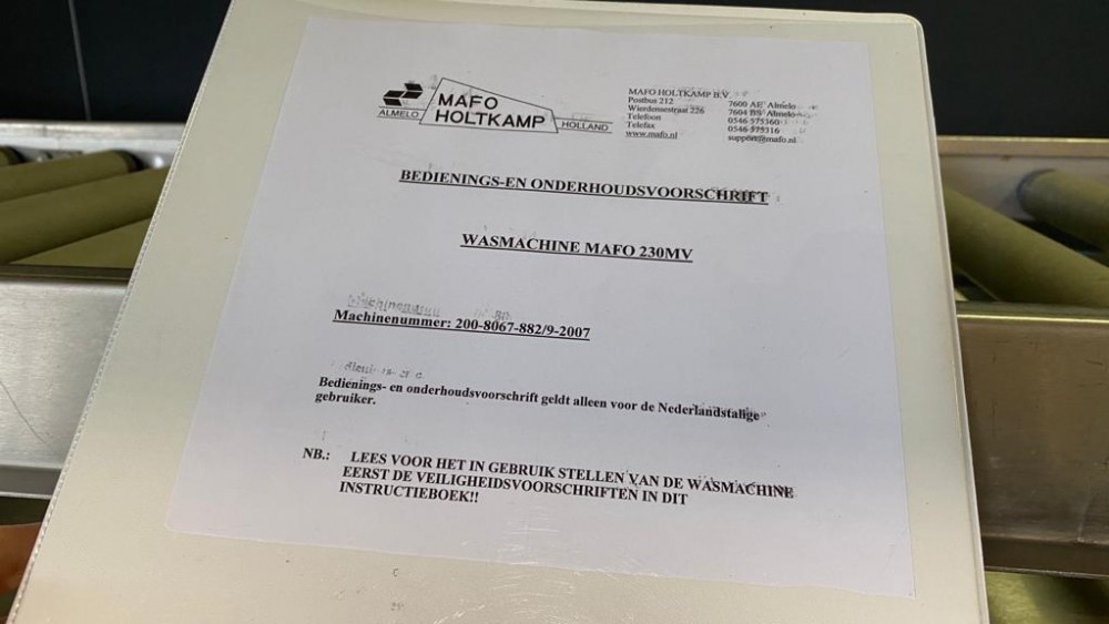 Used Mafo crate-washer