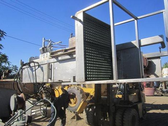 Used Dumper, Drum, S/st, 24" Dia, Hydraulic, 5 HP, 12' high #S738635