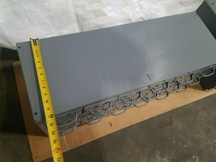 Used Industrial Metal 18 Drawer Tabletop Storage Cabinet for bolts screws tools etc.