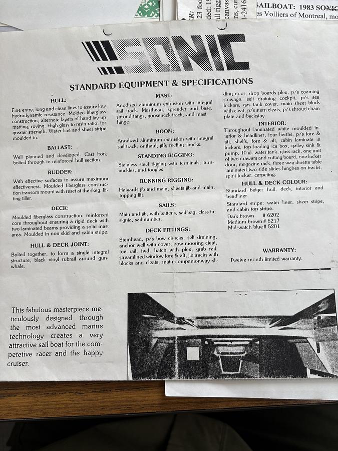 Used 1983 Sonic 23