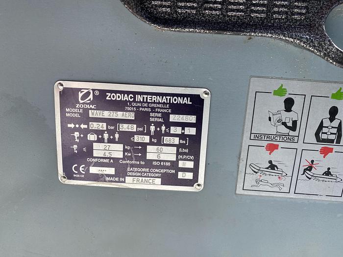 Used 2013 Zodiac Wave 275 AERO