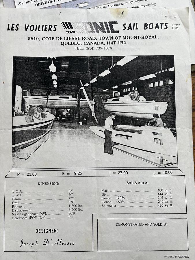 Used 1983 Sonic 23