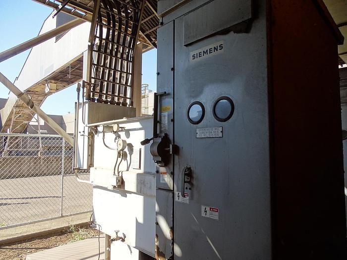 Used 1,500 KVA 13,000V SIEMENS-ALLIS SUBSTATION 480Y/277 VOLTS CU WINDING