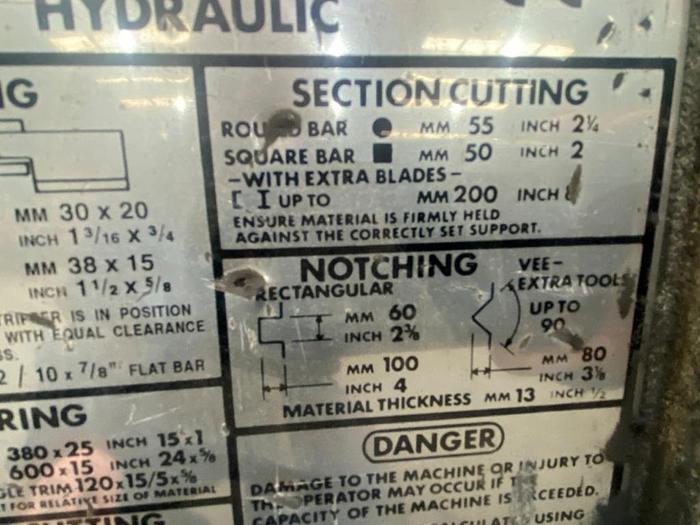 Used Kingsland  Multi 125 Ironworker