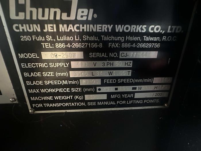 Used 2008 Addison CB-250W Automatic Bandsaw