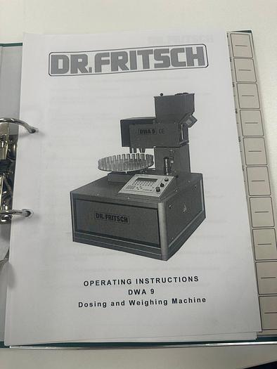 Used DR. Fritsch DWA 9 Dosing & Weighing Machine