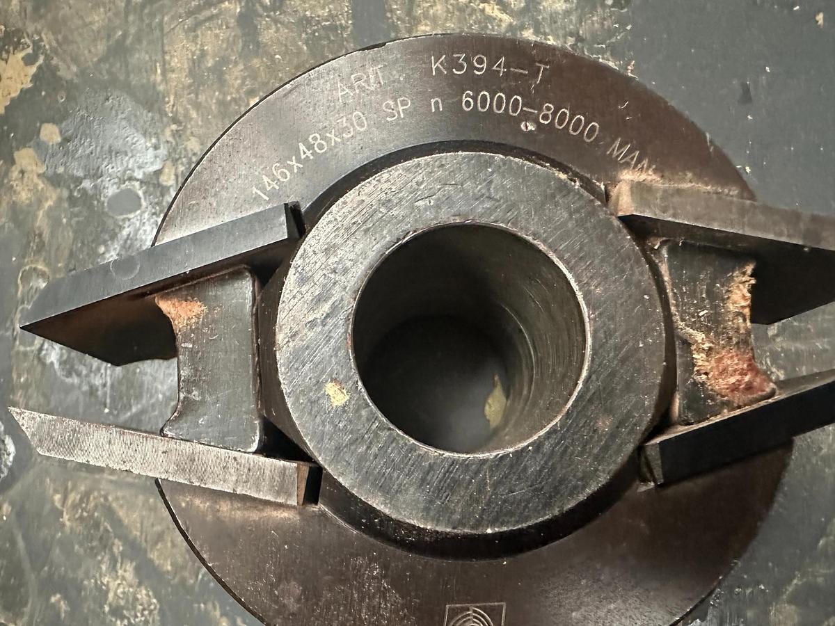 Used 2005 Griggio T220 Spindle Moulder with Comatic AF/34 Feeder