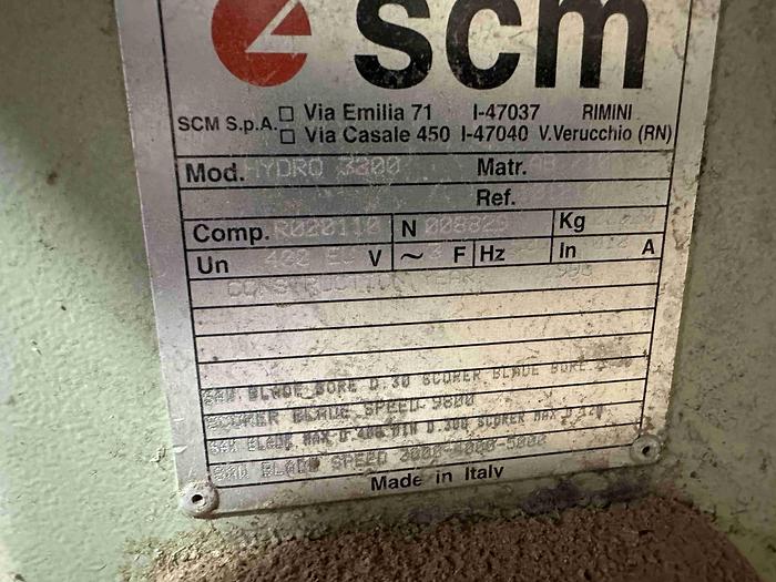 Used 1996 SCM Hydro 3200 Panel Saw