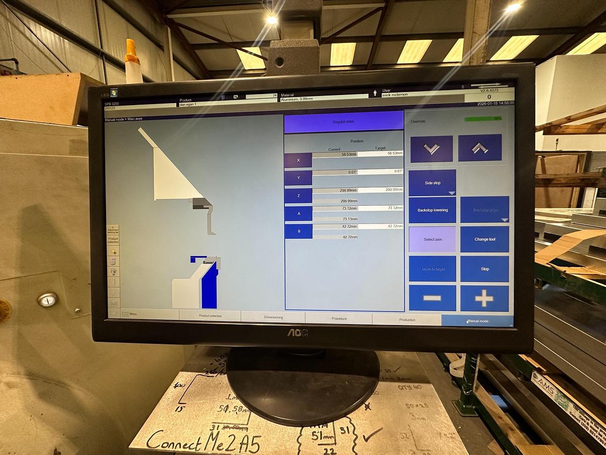 Used 2006 Schroder SPB 3200/3.0 CNC Sheet Metal Folder