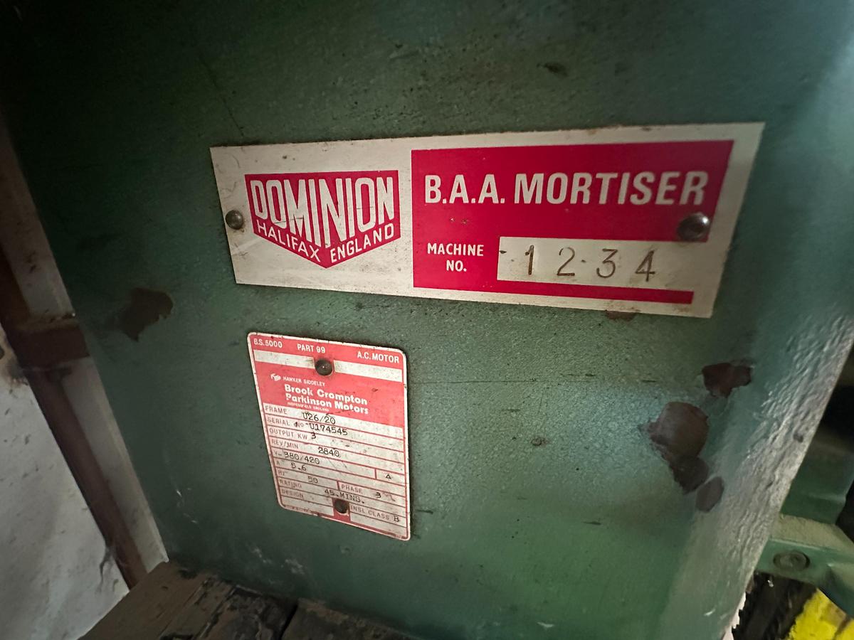 Used Dominion B.A.A. Chain Mortiser for Sale | Woodworking Mortising Machine Ireland