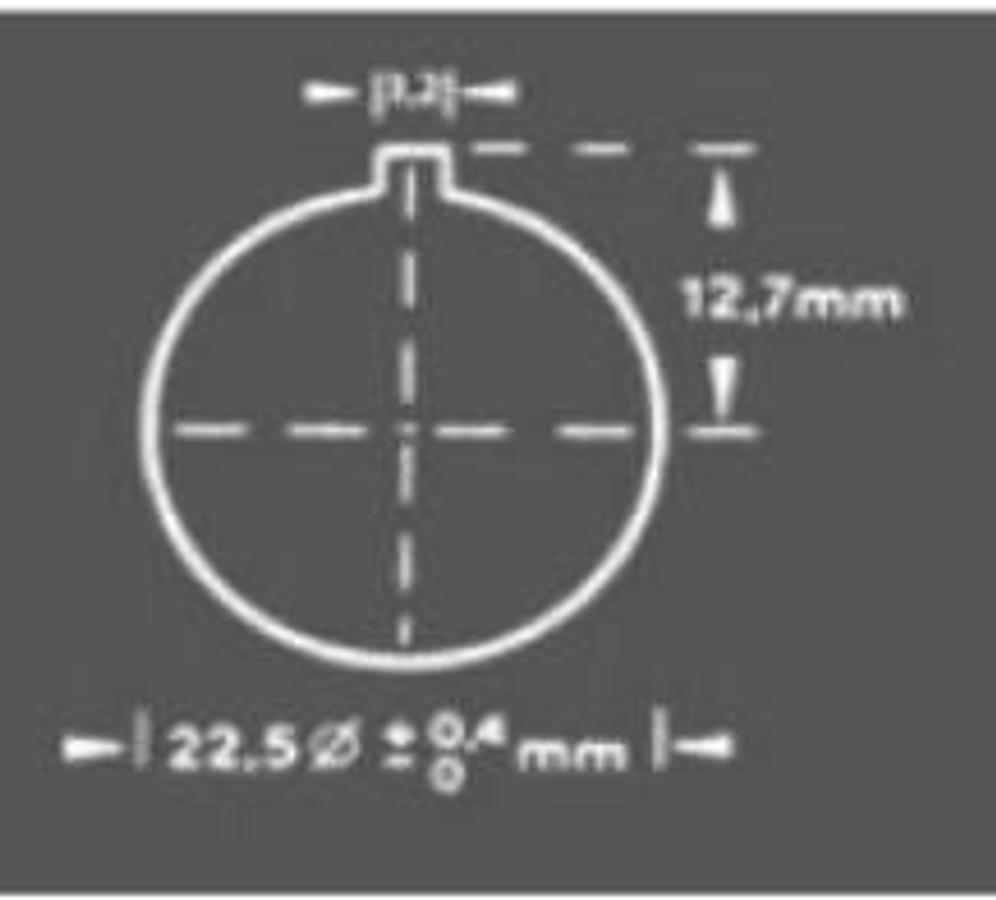 Alfra 014201 - 22.5mm Hole Puncher with 3.2mm Lug for Stainless Steel