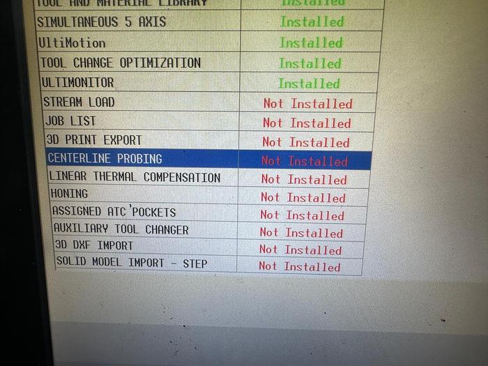 Used 2016 Hurco VMX60SRTi 5 Axis Machining Centre