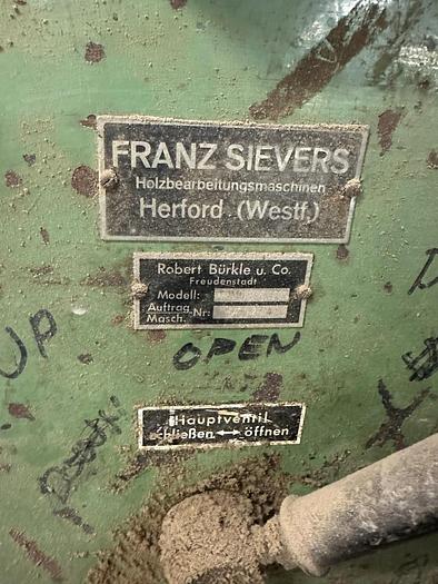 Used Burkle FPMU 250/120 Veneer Press