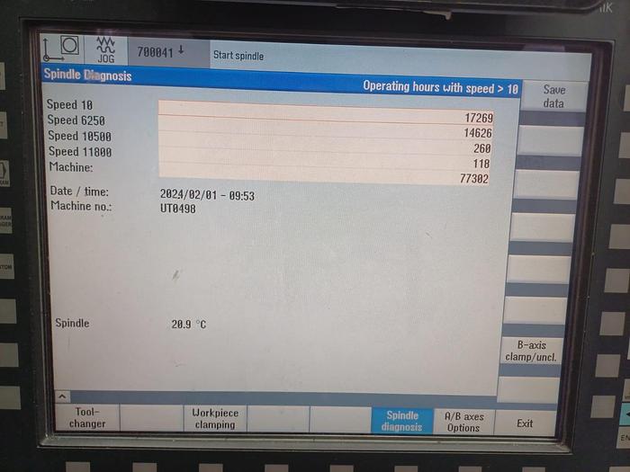 Used 2014 Spinner U5-620 5 Axis(3+2) Machining Centre