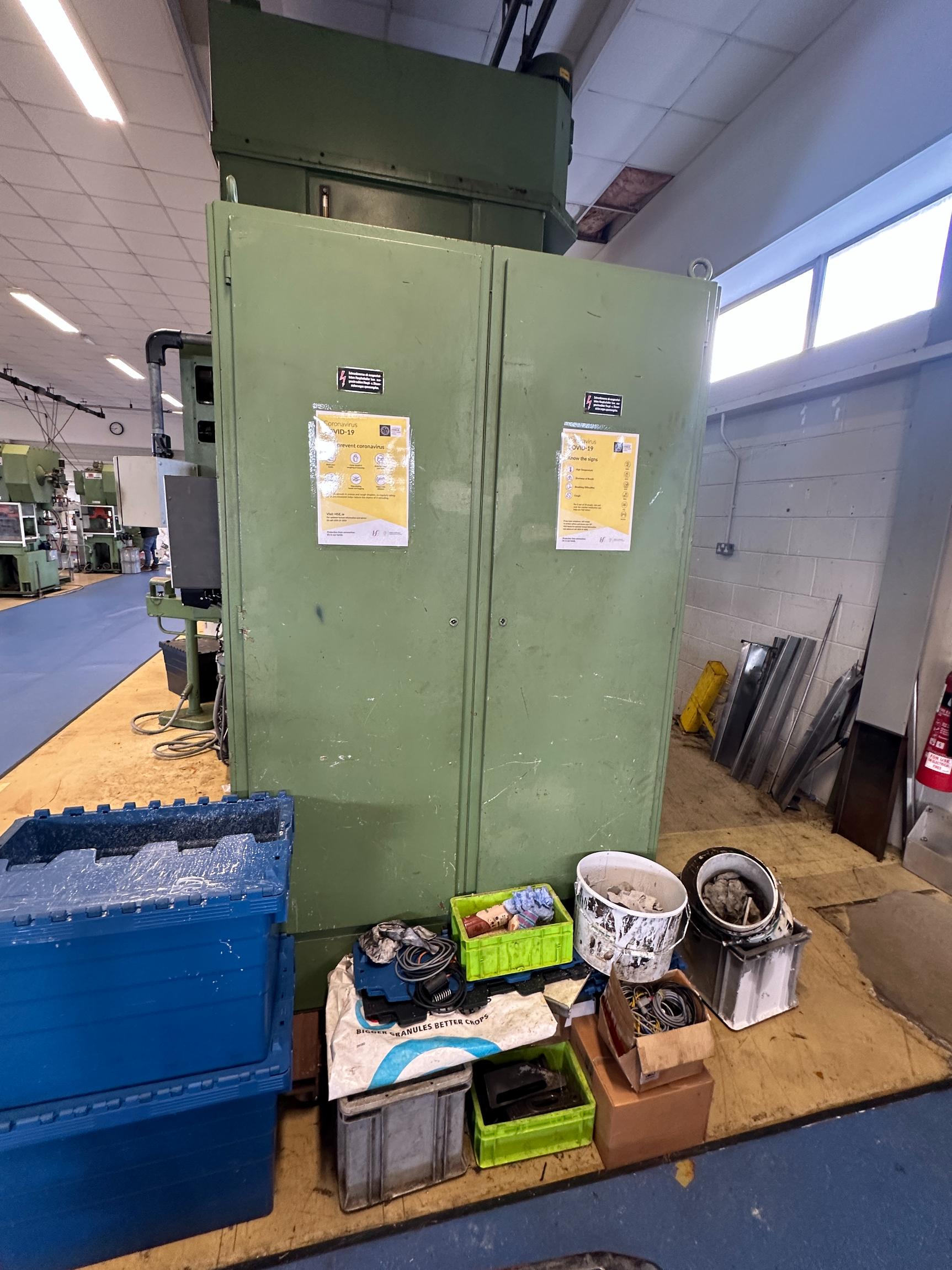 Used 1983 Fritz Müller SDZ 250.6.2 250 Ton Hydraulic Press with Dimeco Coil Line