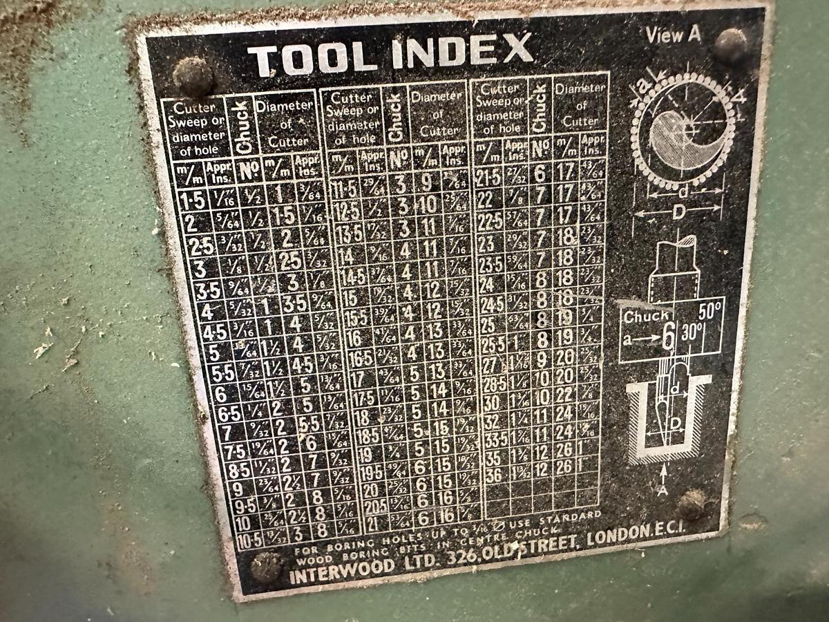 Used Interwood Boring Machine for Sale | 3 Phase Woodworking Drill | Ireland