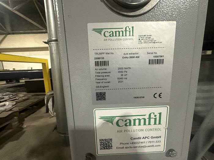 Used 2021 Trumpf Trulaser 1040 Fiber Laser Cutting Machine