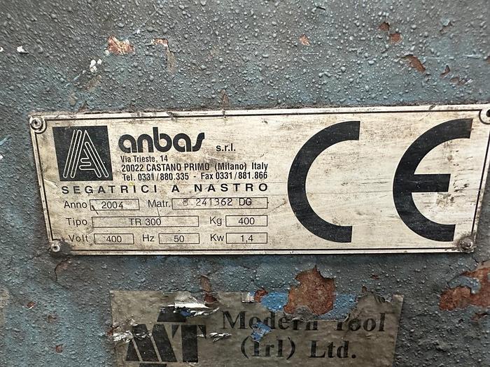 Used 2004 Anbas TR 300 Manual Bandsaw