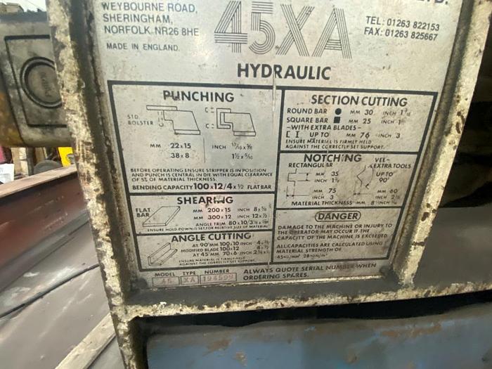 Used Kingsland 45XA Ironworker