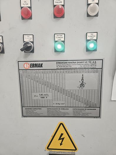Used 2011 Ermaksan Speed Bend EVO 3100x135 CNC Pressbrake