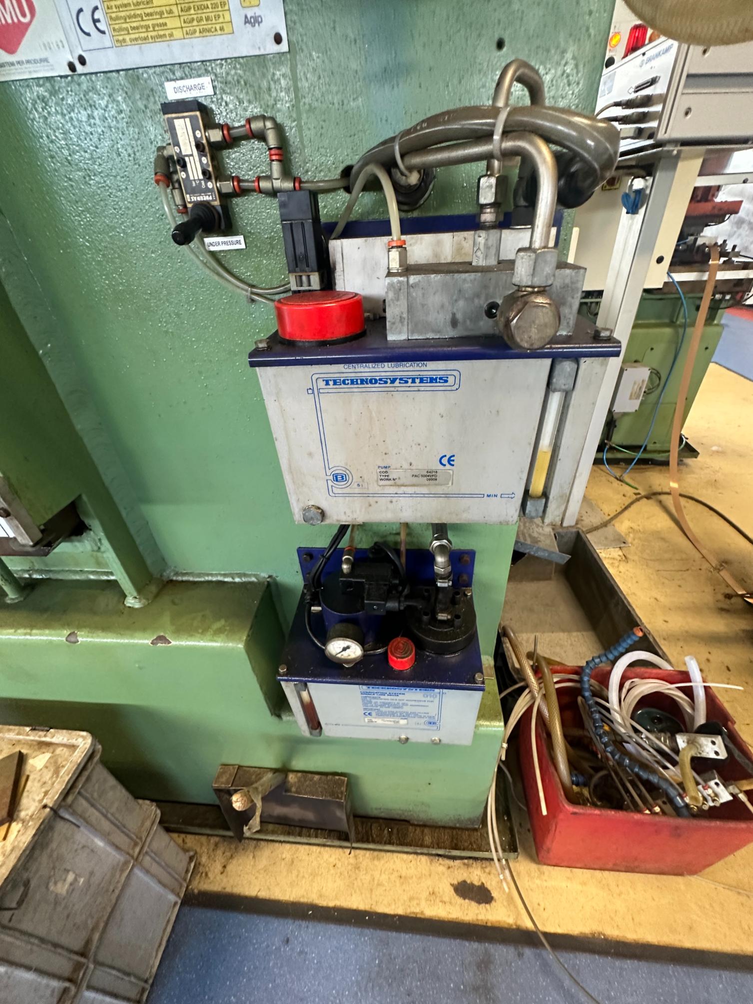 Used 2000 Presse Ross 40V-4 40 Ton Mechanical Press with Soprem Decoiler
