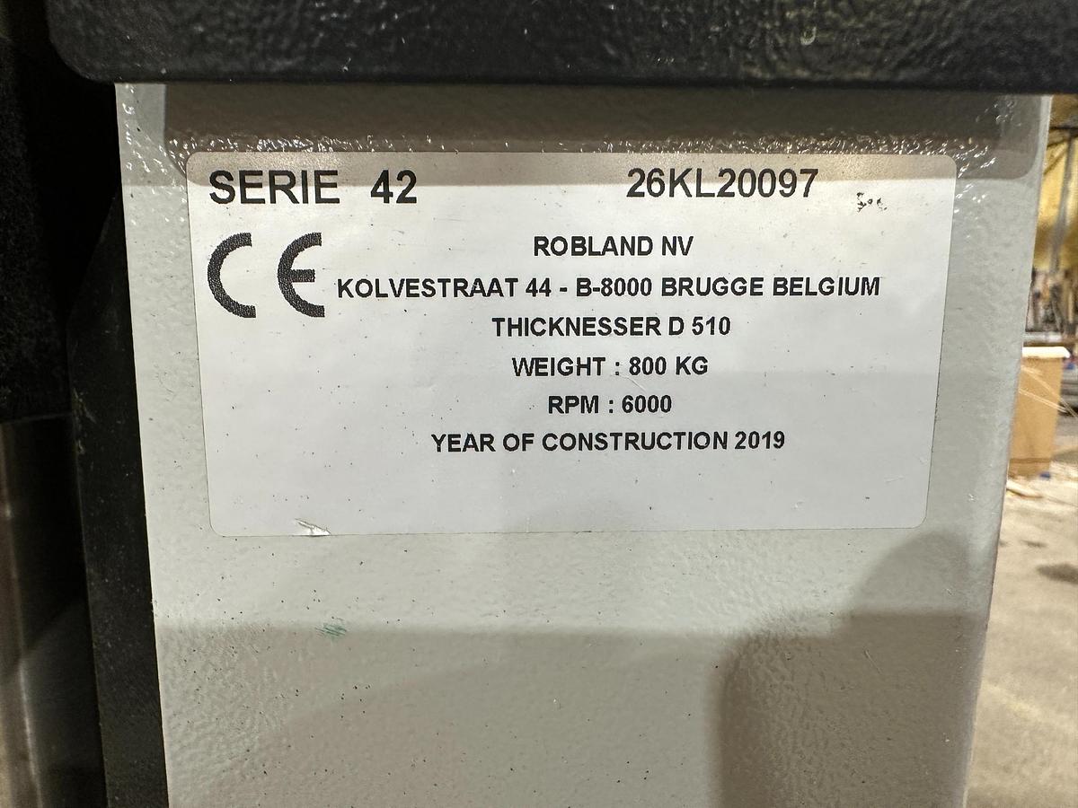 Used 2008 Robland D510 Planer Thicknesser