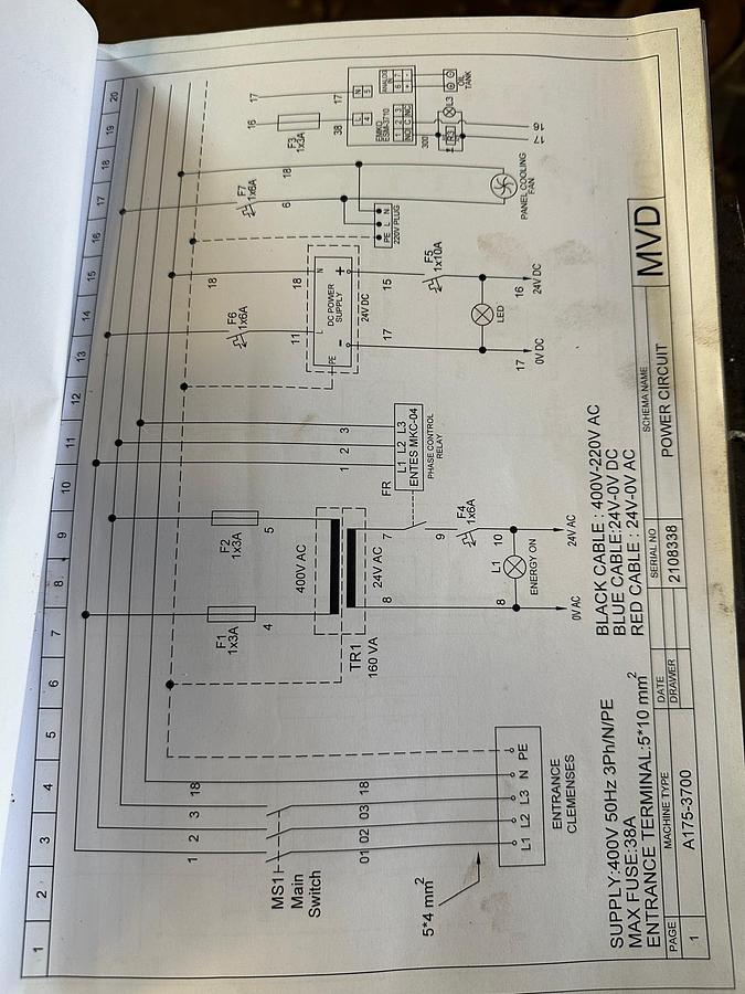 Used 2021 MVD A175-3700 Hydraulic Pressbrake – ESA S660W Graphic CNC Control