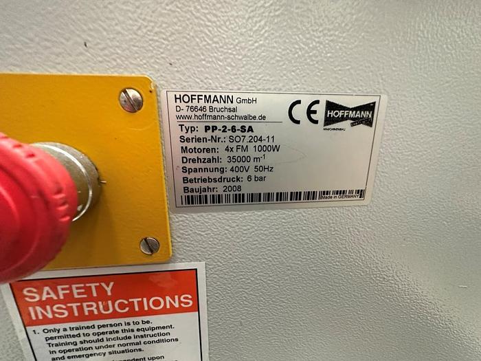 Used 2008 Hoffman PP-2-6-SA Dovetail Router