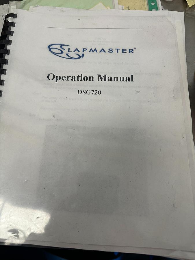 Used 2014 Lapmaster DSG 720 Double Side Fine Grinding Machine