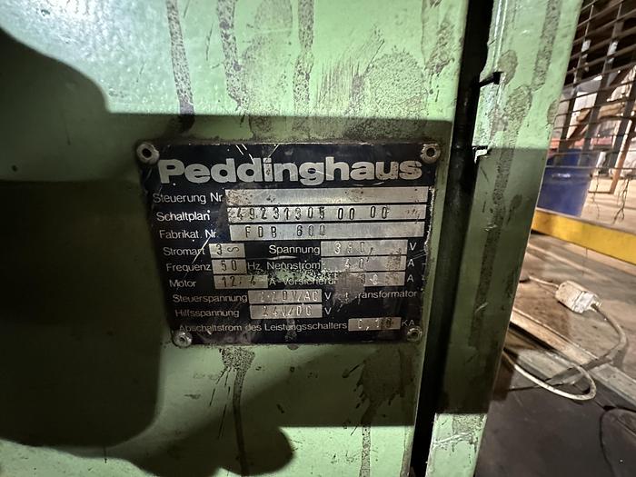 Used 2000 Peddinghaus FDB 600 CNC Plate Line