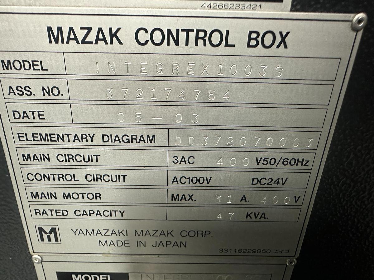 Used 2005 Mazak Integrex 100-III S CNC Mill-Turn Lathe with Gantry Loader – Low Hours, Excellent Condition