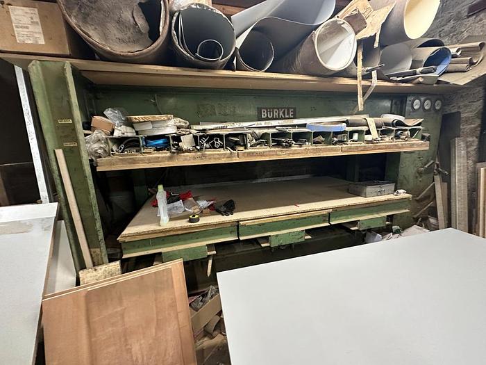 Used Burkle FPMU 250/120 Veneer Press