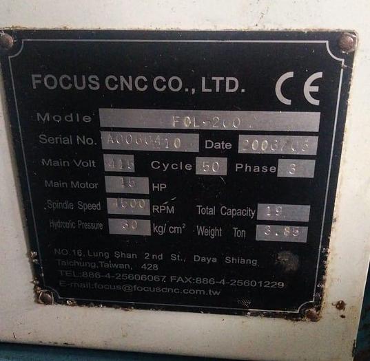 Used 2006 Dugard Eagle 200 CNC Lathe