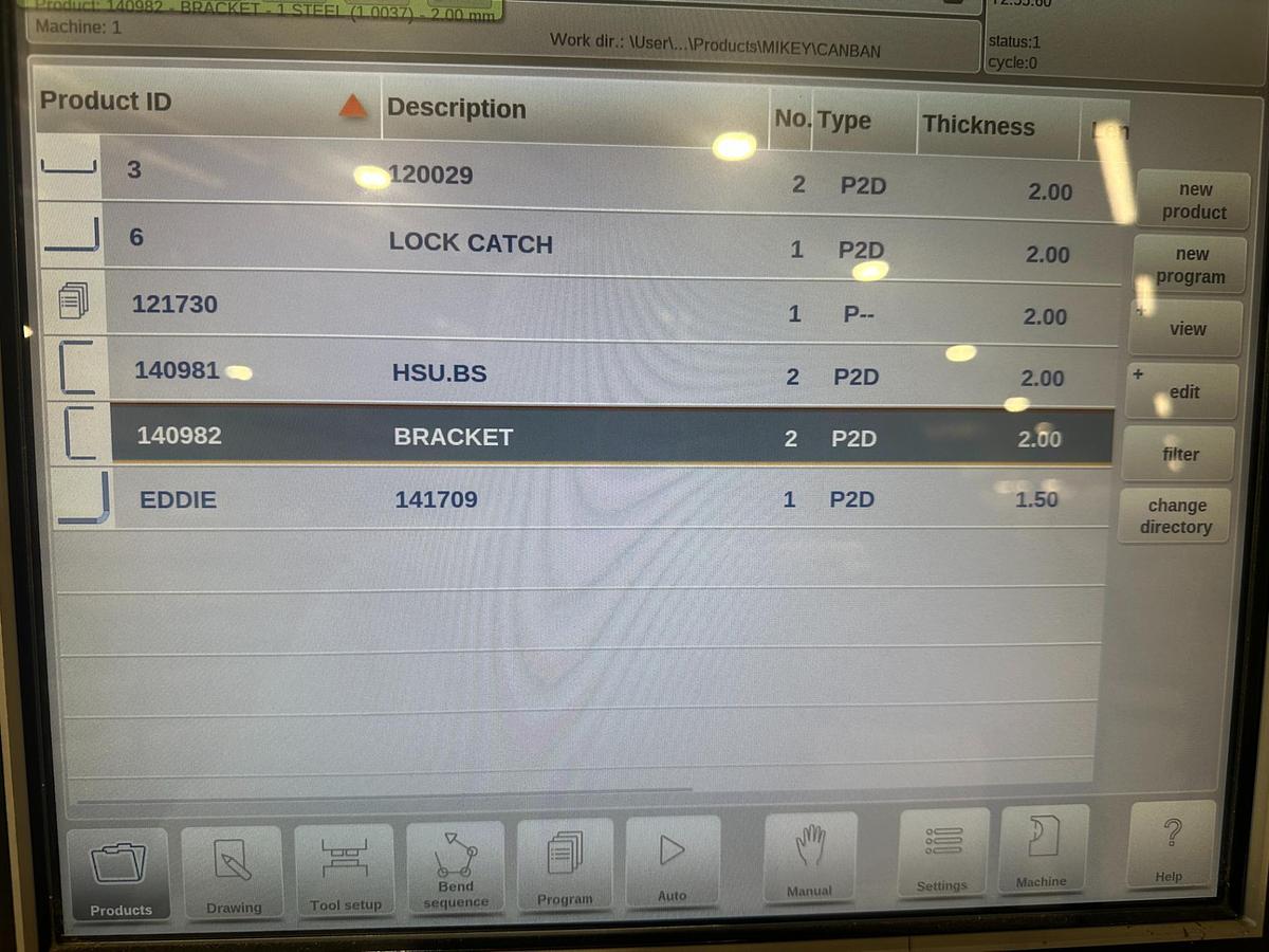 Used Used 2016 Ermaksan Speed-Bend Pro 1270 x 40 CNC Press Brake | 6 Axis