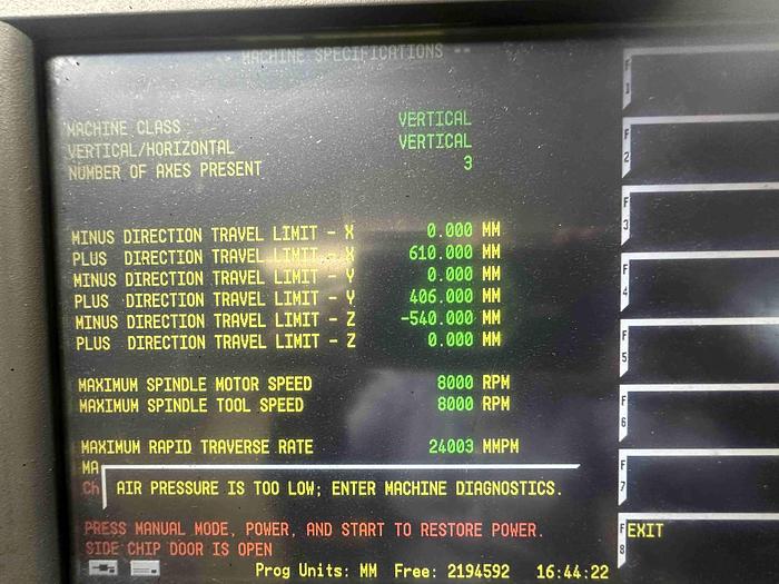 Used 1999 Hurco BMC2416 Machining Centre