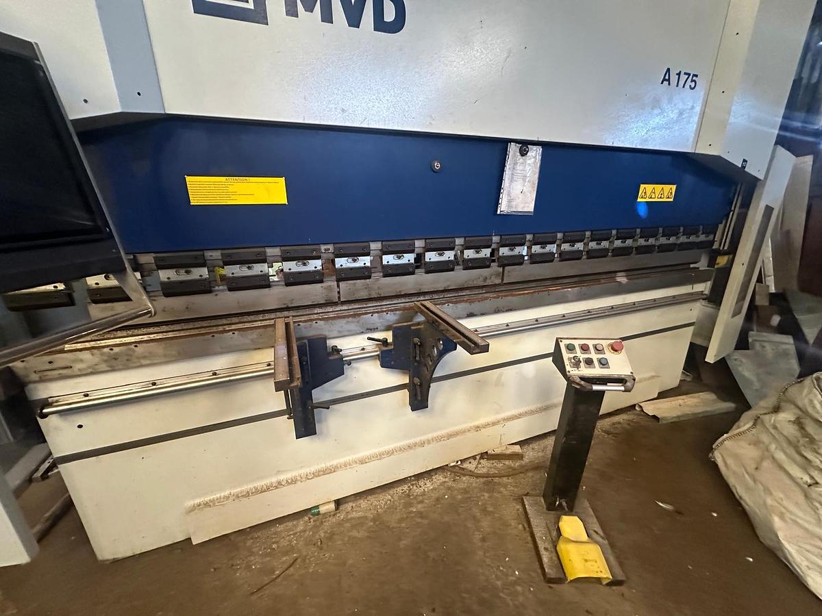 Used 2021 MVD A175-3700 Hydraulic Pressbrake – ESA S660W Graphic CNC Control