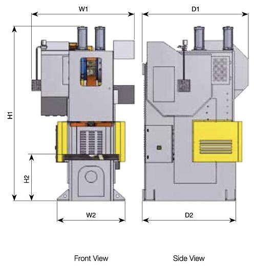 Hidrogarne PE-6 Series C-Type Mechanical Presses With 6 Guides