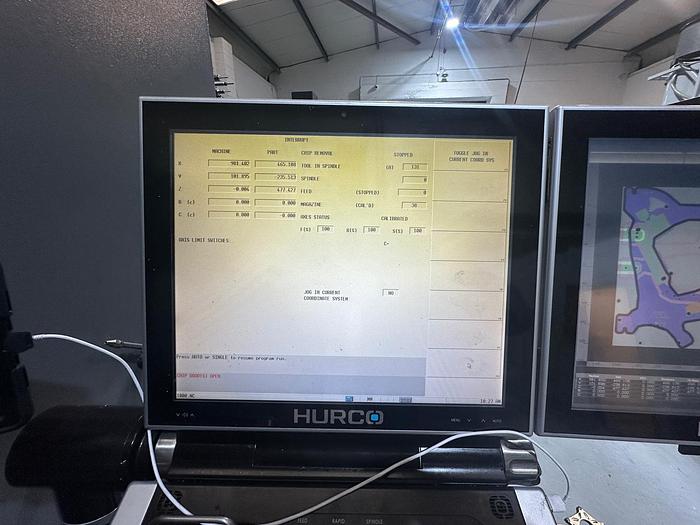 Used 2016 Hurco VMX60SRTi 5 Axis Machining Centre