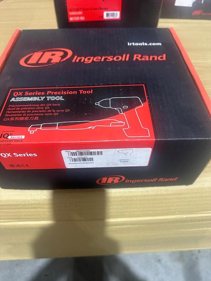 Used Ingersoll Rand QXBN Cordless Precision Screwdrivers – 3 Units + Chargers & 20V Batteries – Excellent Condition