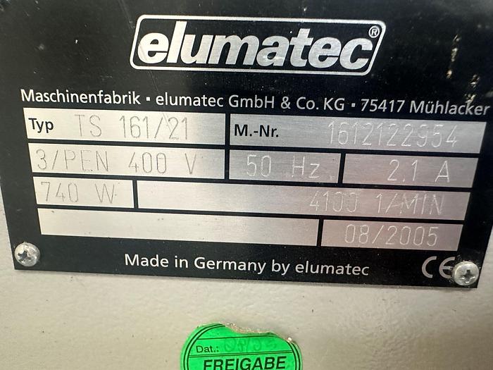 Used 2005 Elumatec TS 161/21 Table Saw